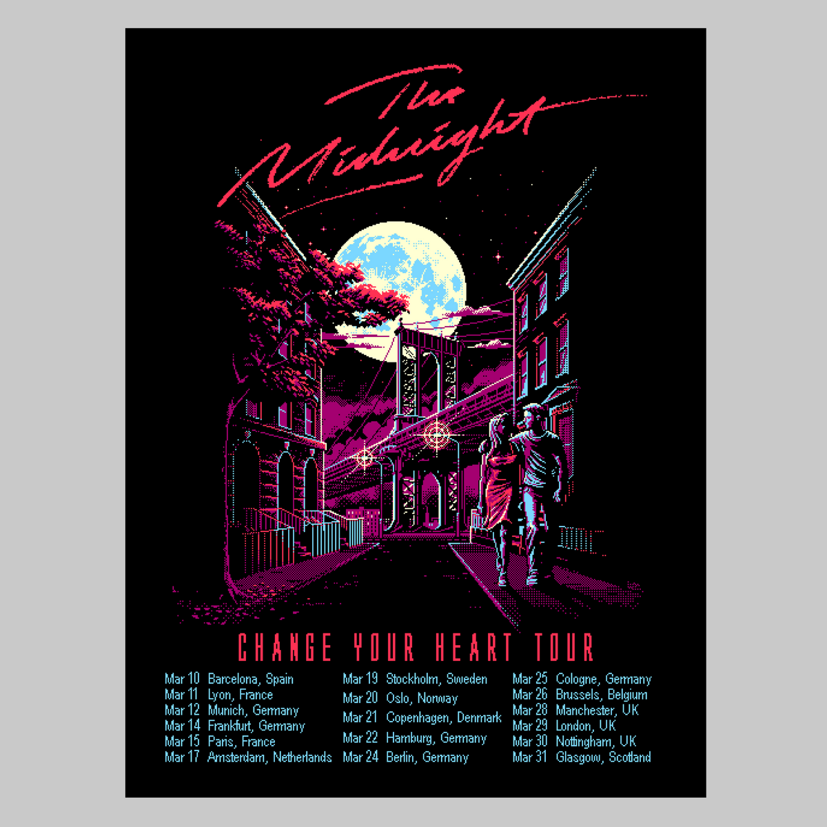 Change Your Heart Tour Poster The Midnight UK